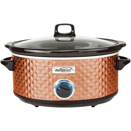 BRENTWOOD APPLIANCES Ceramic Pot 7qt. Slow Cooker (Copper) SC-157C